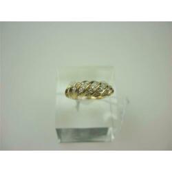 Ring goud met ca 0.10K diamanten / Z6240