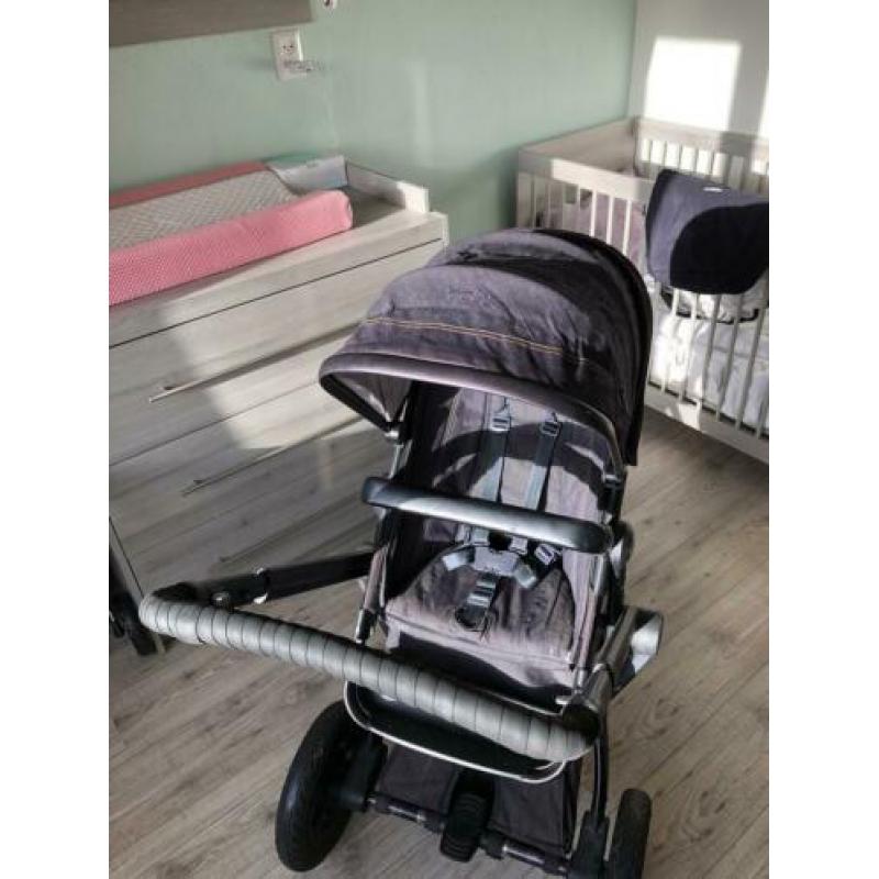 Joolz kinderwagen jeans look incl. diverse accessoires