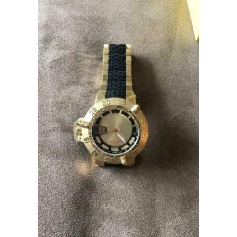 Invicta Subaqua Noma III Gold Plated Swiss Made 6511 Steel