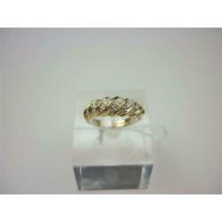 Ring goud met ca 0.10K diamanten / Z6240