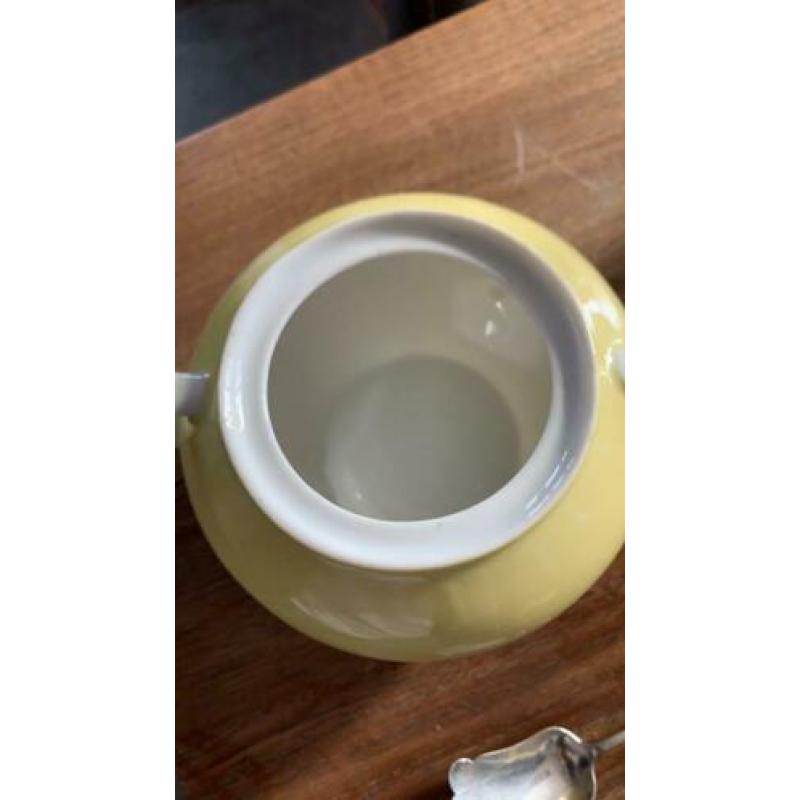Limoges suikerpot met suikerschep (w)