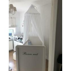 Klamboe / Hemel Wit met piekstok