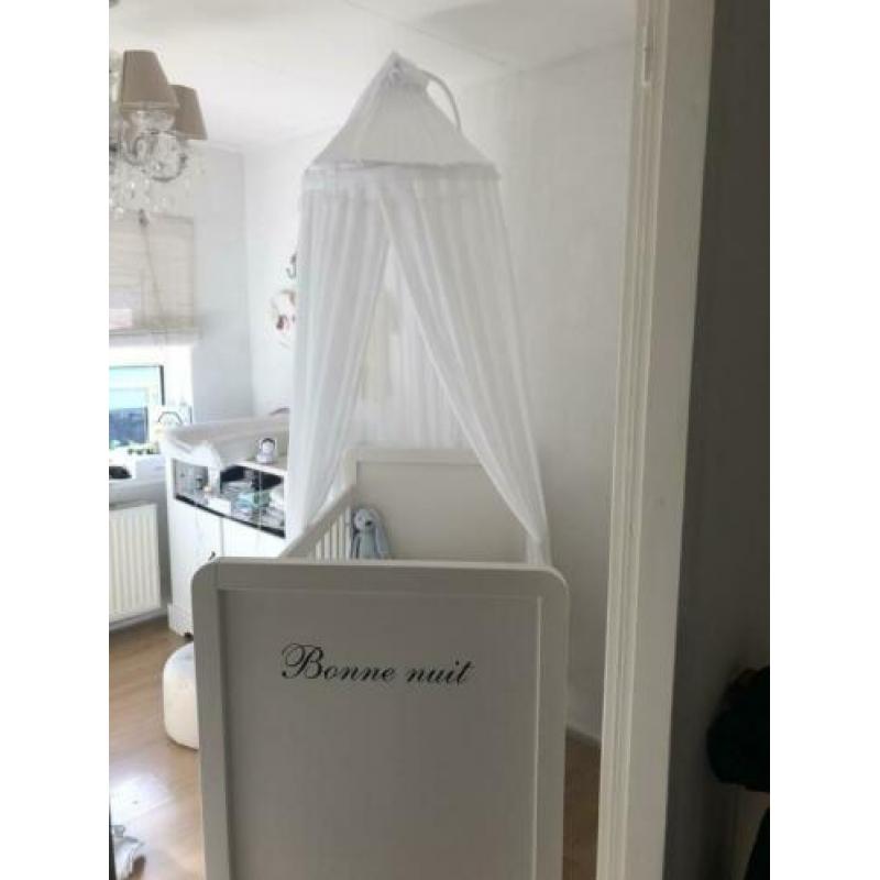 Klamboe / Hemel Wit met piekstok
