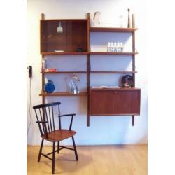 p) Poul Cadovius jaren 50 wandsysteem - Deens vintage design
