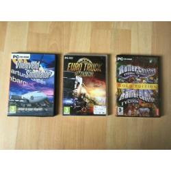 Zes games (simulators, rollercoaster, zombies)