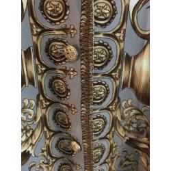 Versace stijl blouse satijn vintage