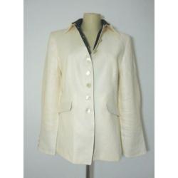 Roomwitte 100% linnen blazer van Josephine & Co