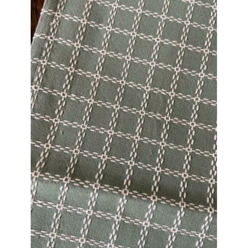 Placemat set van 2 groen/wit PASEN ( evt. te borduren.....