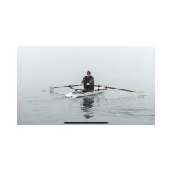 Roei skiff lite boat carbon donkergrijs