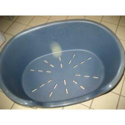 Hondenmandje blauw br ca 37,5 cm