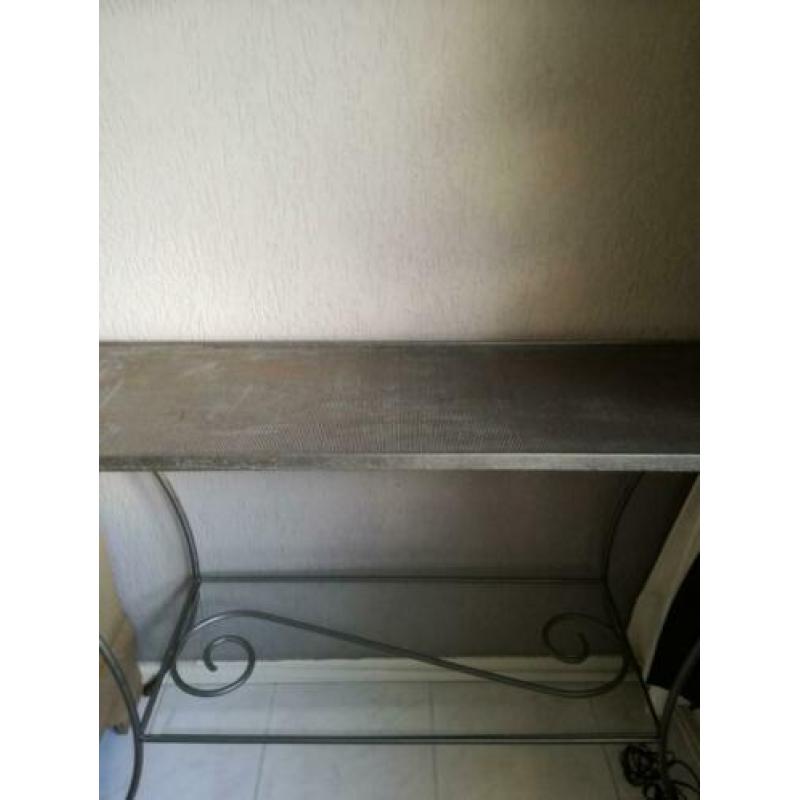 Mooie smeed ijzeren bijzettafel/hal tafel/ sidetable