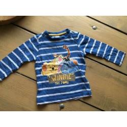 7 Disney shirts lange mouw maat 80