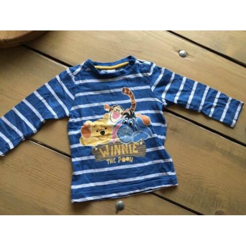 7 Disney shirts lange mouw maat 80