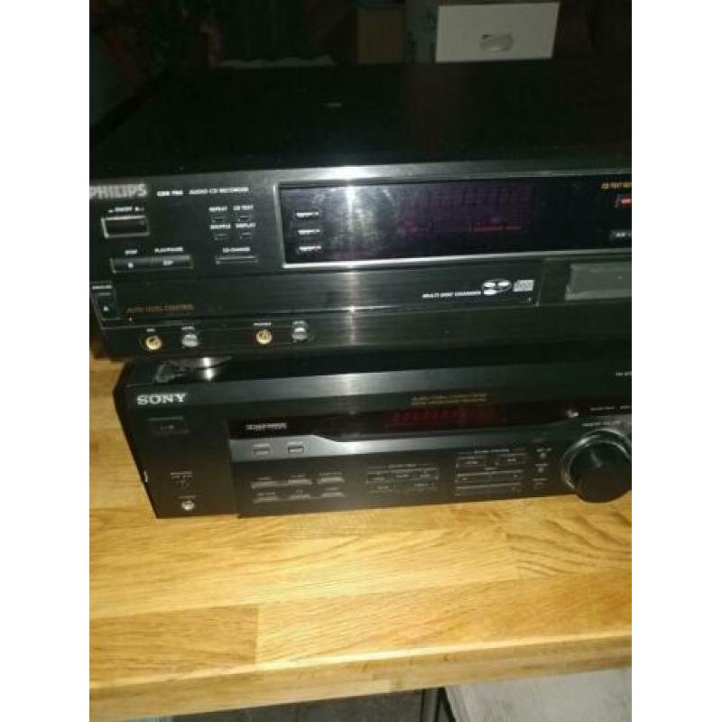 Fm stereo receiver met dolby surround en cd speler