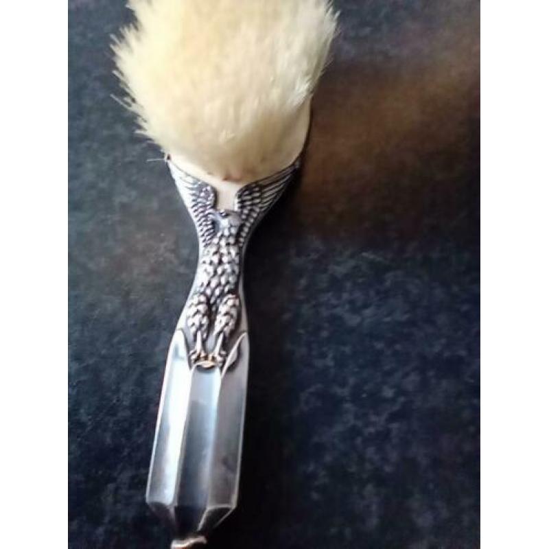 zilver baby borstel en kammetje