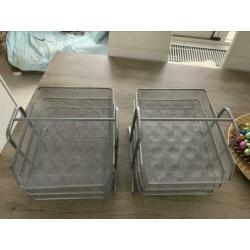 2 stuks Brievenbakje met 3 uitschuifbare etages