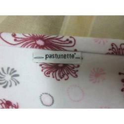 Pastunette nachtjapon wit-roze met lange mouw Mt L