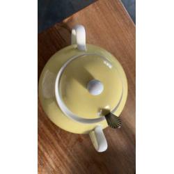 Limoges suikerpot met suikerschep (w)