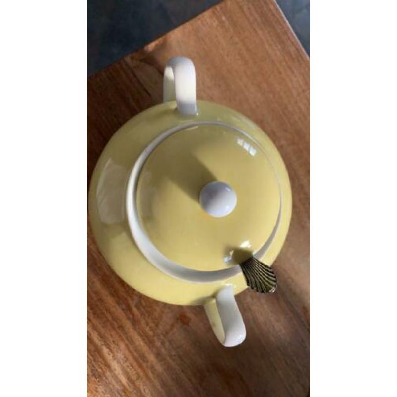 Limoges suikerpot met suikerschep (w)
