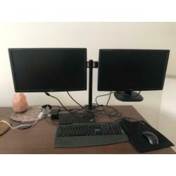 Monitorbeugel voor 2 schermen
