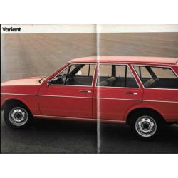 autofolder Volkswagen programma januari 1976