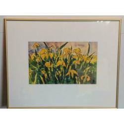 Karl schmidt-Rotluff expressionistisch bloemstilleven aquare