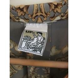 Versace stijl blouse satijn vintage