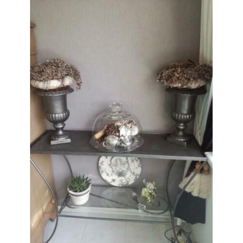 Mooie smeed ijzeren bijzettafel/hal tafel/ sidetable