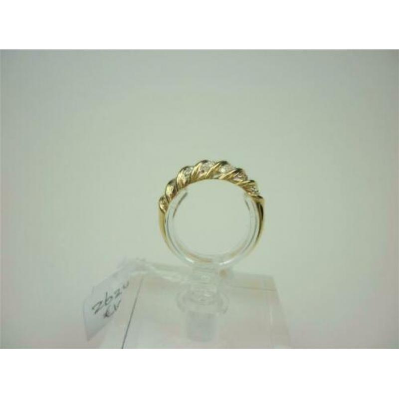 Ring goud met ca 0.10K diamanten / Z6240