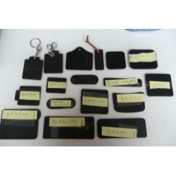 Leerlabels echt leer stempelleer tuigleer labels