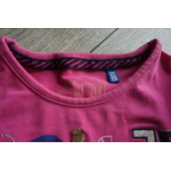 Twee Roze shirts maat 122/128, Ralph Lauren en Quapi