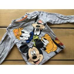 7 Disney shirts lange mouw maat 80
