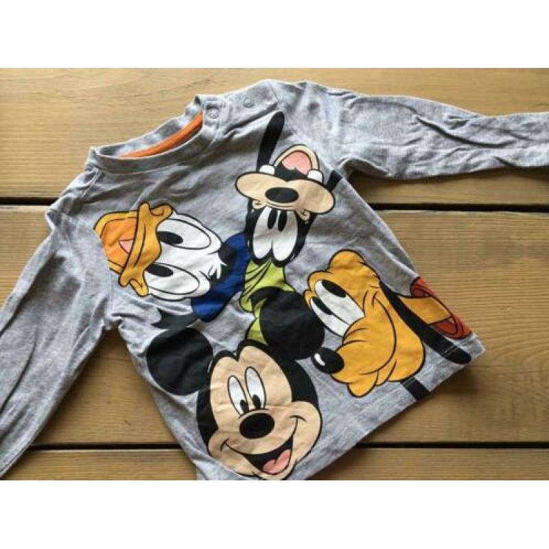 7 Disney shirts lange mouw maat 80
