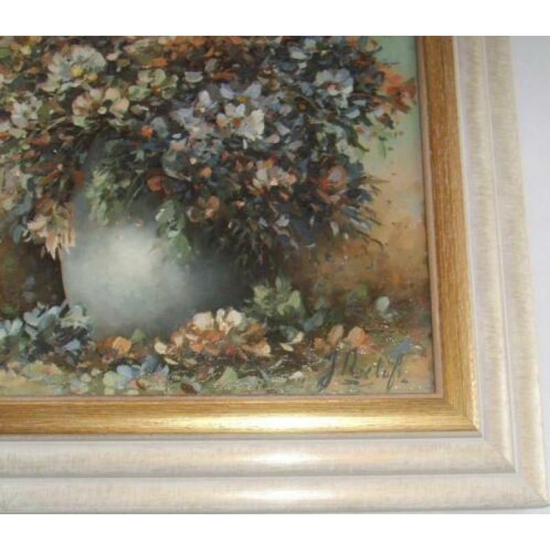 Schilderij 'Bloemenbos' in impressionistische stijl olieverf