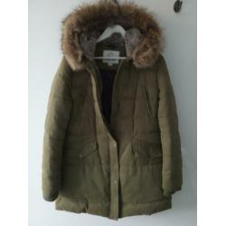 Covert Overt parka jas winterjas 42 XL olijfgroen