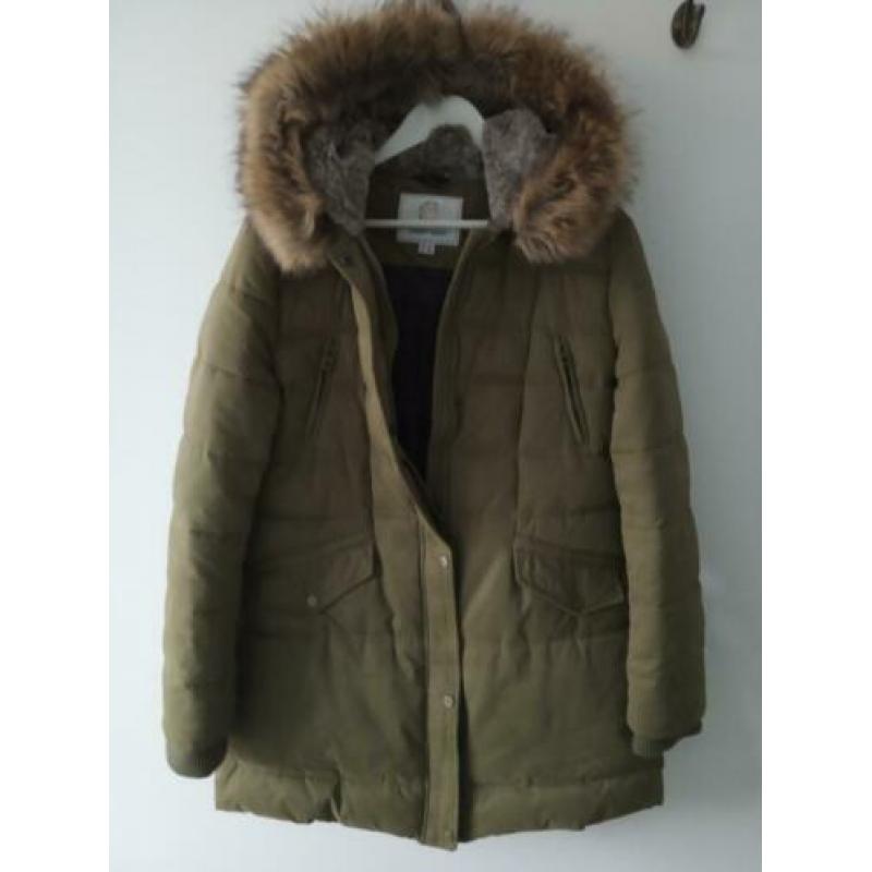 Covert Overt parka jas winterjas 42 XL olijfgroen