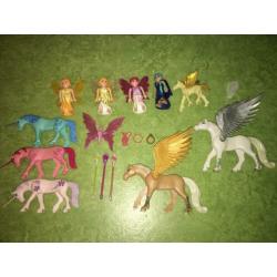 Playmobil, eenhoorn & pegasus set.