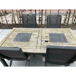 Hartman da vinci tuin set met 4 stoelen