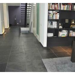 landelijke vloertegels Mustang leisteen Black Slate 60x60 cm