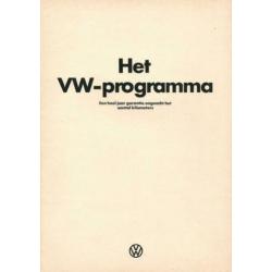 autofolder Volkswagen programma januari 1976