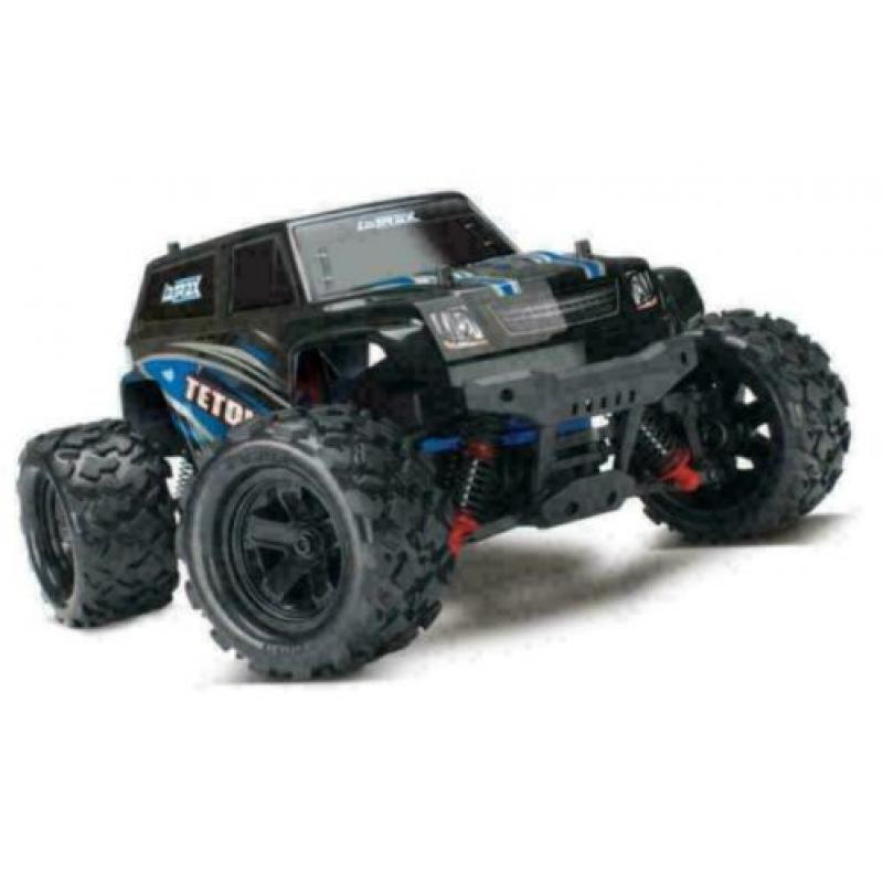 LaTrax Teton 1/18, brushed RTR blauw met accu en 12v lader