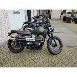 Triumph Street Scrambler met vele accessories