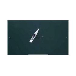 Roei skiff lite boat carbon donkergrijs