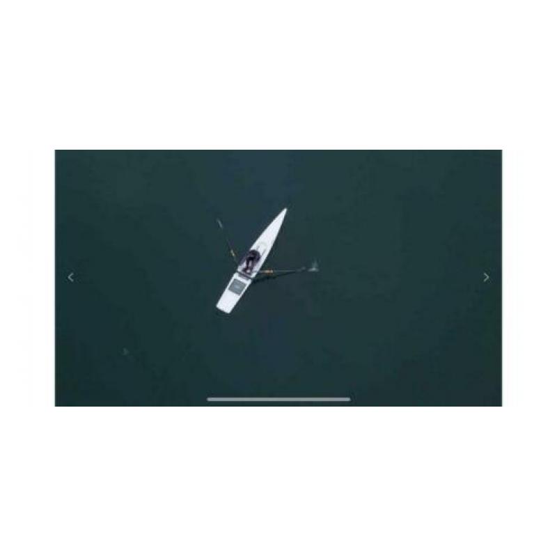 Roei skiff lite boat carbon donkergrijs