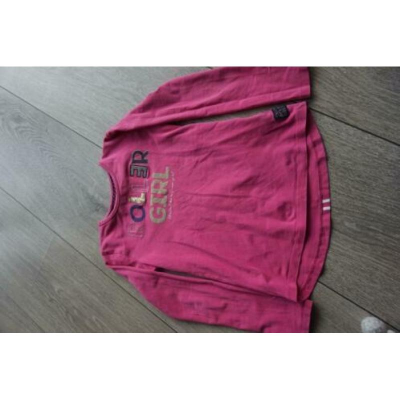 Twee Roze shirts maat 122/128, Ralph Lauren en Quapi