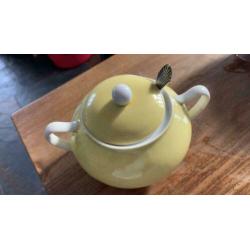 Limoges suikerpot met suikerschep (w)