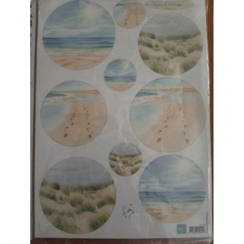 Knipvellen strandthema van Marianne Design NIEUW