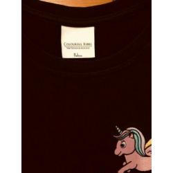 Gave zwarte COLOURFUL Rebel trui met Unicorn borduursel!