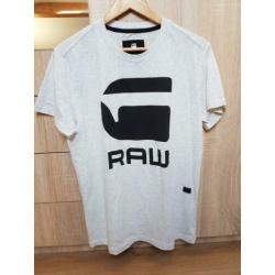 Lichtgrijze g-star raw t-shirt