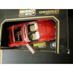 CHEVROLET CORVETTE 1957 miniatuur 1:18